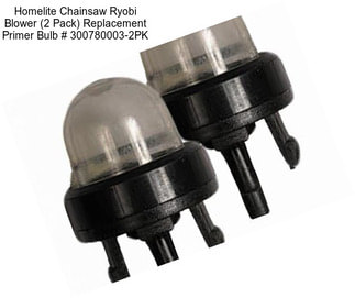 Homelite Chainsaw Ryobi Blower (2 Pack) Replacement Primer Bulb # 300780003-2PK