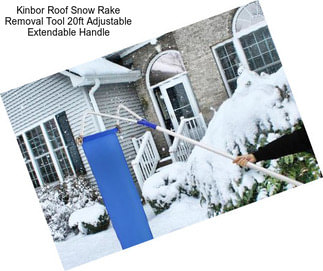Kinbor Roof Snow Rake Removal Tool 20ft Adjustable Extendable Handle