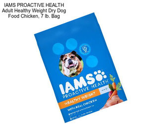 IAMS PROACTIVE HEALTH Adult Healthy Weight Dry Dog Food Chicken, 7 lb. Bag