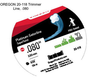 OREGON 20-118 Trimmer Line, .080\