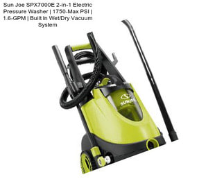 Sun Joe SPX7000E 2-in-1 Electric Pressure Washer | 1750-Max PSI | 1.6-GPM | Built In Wet/Dry Vacuum System