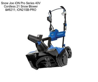 Snow Joe iON Pro Series 40V Cordless 21\