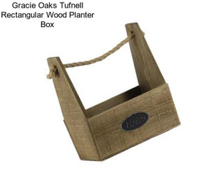 Gracie Oaks Tufnell Rectangular Wood Planter Box