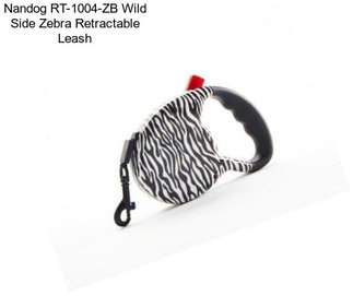 Nandog RT-1004-ZB Wild Side Zebra Retractable Leash