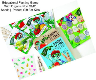 Educational Planting Game With Organic Non GMO Seeds |  Perfect Gift For Kids