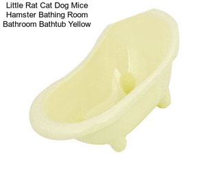 Little Rat Cat Dog Mice Hamster Bathing Room Bathroom Bathtub Yellow