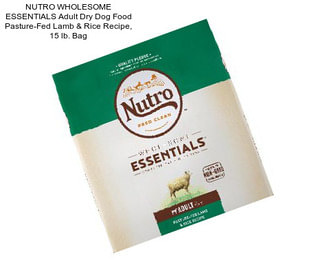 NUTRO WHOLESOME ESSENTIALS Adult Dry Dog Food Pasture-Fed Lamb & Rice Recipe, 15 lb. Bag