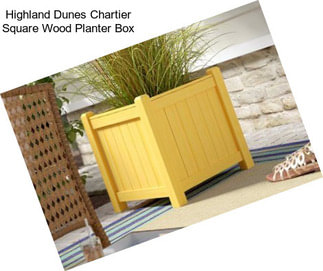 Highland Dunes Chartier Square Wood Planter Box