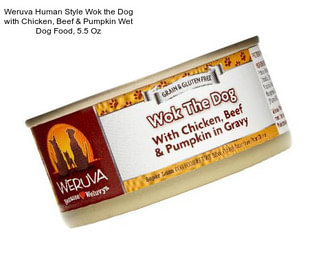 Weruva Human Style Wok the Dog with Chicken, Beef & Pumpkin Wet Dog Food, 5.5 Oz