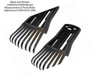 Black and Decker LH5000/LH4500 Blower Replacement (2 Pack) Rake Attachment # 90516147-2PK