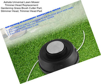 Ashata Universal Lawn Mower Trimmer Head Replacement Gardening Grass Brush Cutter Part, Strimmer Head, Trimmer Head Part