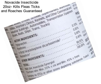 Novacide Insecticide 20oz- Kills Fleas Ticks and Roaches Guaranteed