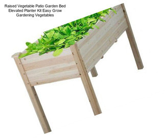 Raised Vegetable Patio Garden Bed Elevated Planter Kit Easy Grow Gardening Vegetables