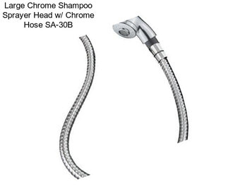 Large Chrome Shampoo Sprayer Head w/ Chrome Hose SA-30B