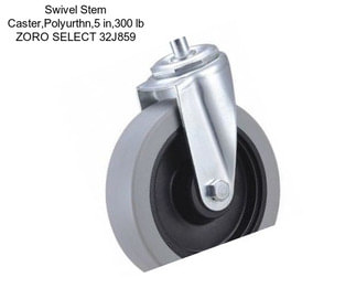 Swivel Stem Caster,Polyurthn,5 in,300 lb ZORO SELECT 32J859