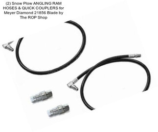 (2) Snow Plow ANGLING RAM HOSES & QUICK COUPLERS for Meyer Diamond 21856 Blade by The ROP Shop