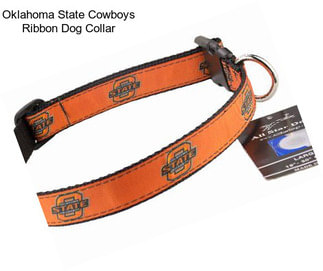 Oklahoma State Cowboys Ribbon Dog Collar
