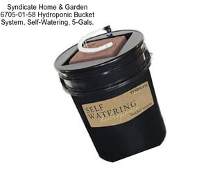 Syndicate Home & Garden 6705-01-58 Hydroponic Bucket System, Self-Watering, 5-Gals.