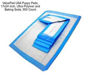 ValuePad USA Puppy Pads, 17x24 Inch, Ultra Polymer and Baking Soda, 900 Count