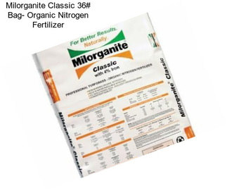 Milorganite Classic 36# Bag- Organic Nitrogen Fertilizer