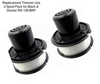 Replacement Trimmer Line 2 Spool Pack for Black & Decker RS-136-BKP
