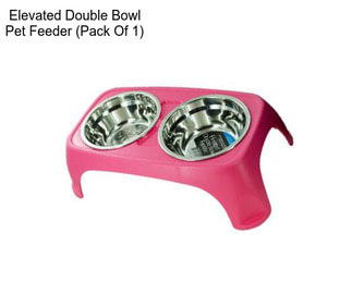 Elevated Double Bowl Pet Feeder (Pack Of 1)