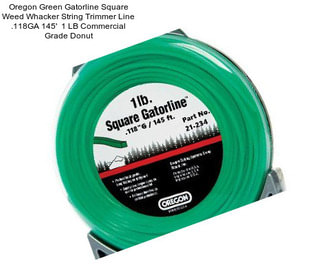 Oregon Green Gatorline Square Weed Whacker String Trimmer Line .118\