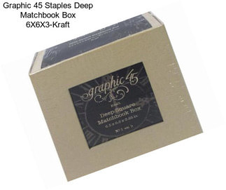 Graphic 45 Staples Deep Matchbook Box 6\