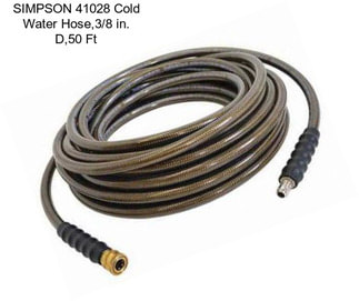 SIMPSON 41028 Cold Water Hose,3/8 in. D,50 Ft