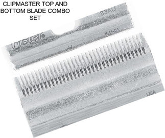 CLIPMASTER TOP AND BOTTOM BLADE COMBO SET