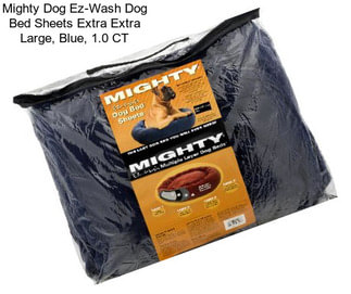 Mighty Dog Ez-Wash Dog Bed Sheets Extra Extra Large, Blue, 1.0 CT