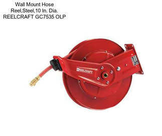 Wall Mount Hose Reel,Steel,10 In. Dia. REELCRAFT GC7535 OLP