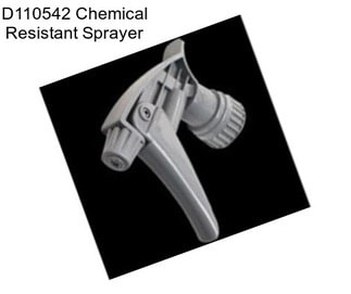 D110542 Chemical Resistant Sprayer