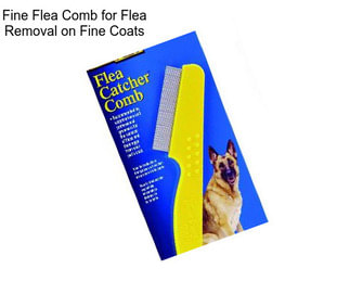 Fine Flea Comb for Flea Removal on Fine Coats