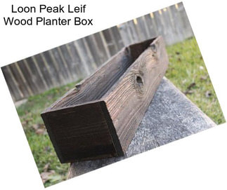 Loon Peak Leif Wood Planter Box