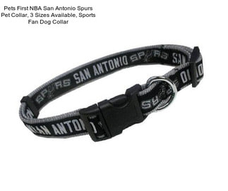 Pets First NBA San Antonio Spurs Pet Collar, 3 Sizes Available, Sports Fan Dog Collar