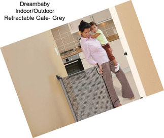 Dreambaby Indoor/Outdoor Retractable Gate- Grey