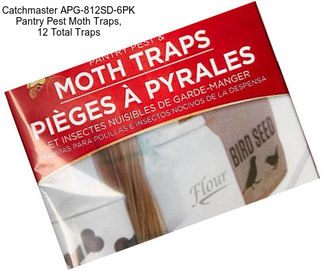 Catchmaster APG-812SD-6PK Pantry Pest Moth Traps, 12 Total Traps