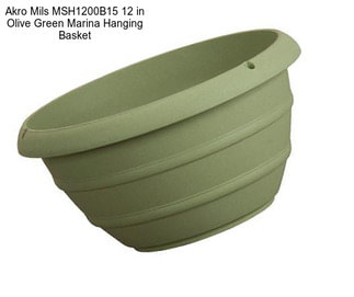 Akro Mils MSH1200B15 12 in Olive Green Marina Hanging Basket