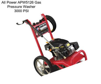 All Power APW5126 Gas Pressure Washer 3000 PSI