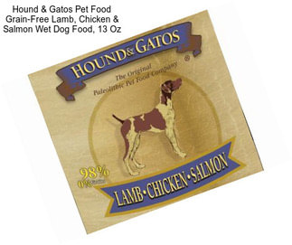 Hound & Gatos Pet Food Grain-Free Lamb, Chicken & Salmon Wet Dog Food, 13 Oz