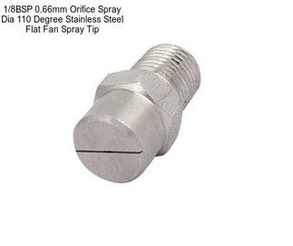 1/8BSP 0.66mm Orifice Spray Dia 110 Degree Stainless Steel Flat Fan Spray Tip
