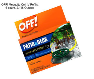 OFF! Mosquito Coil IV Refills, 6 count, 2.118 Ounces