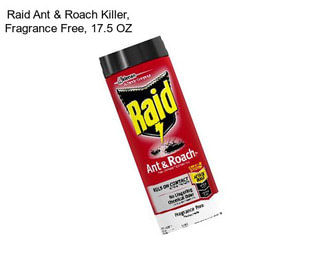 Raid Ant & Roach Killer, Fragrance Free, 17.5 OZ