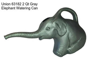 Union 63182 2 Qt Gray Elephant Watering Can