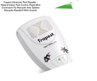 Trapest Ultrasonic Pest Repeller - Natural Indoor Pest Control, Repel Mice Cockroach Fly Mosquito Ants Spiders Mosquito Repellent Moth Guards