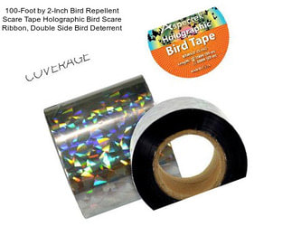 100-Foot by 2-Inch Bird Repellent Scare Tape Holographic Bird Scare Ribbon, Double Side Bird Deterrent