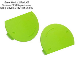 GreenWorks 2 Pack Of Genuine OEM Replacement Spool Covers 34121186-2-2PK