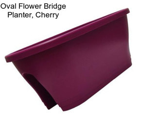 Oval Flower Bridge Planter, Cherry