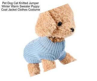 Pet Dog Cat Knitted Jumper Winter Warm Sweater Puppy Coat Jacket Clothes Costume